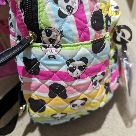 NEW Betsey Johnson Rainbow Panda Backpack - Picture 11 of 12